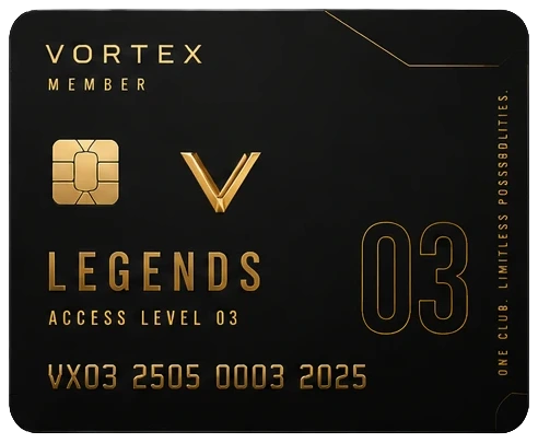 VORTEX Legends membership card