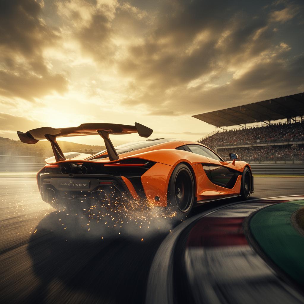 Track Day — hypercar on race circuit